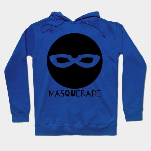 Black Mask - Masquerade Hoodie by Thedustyphoenix